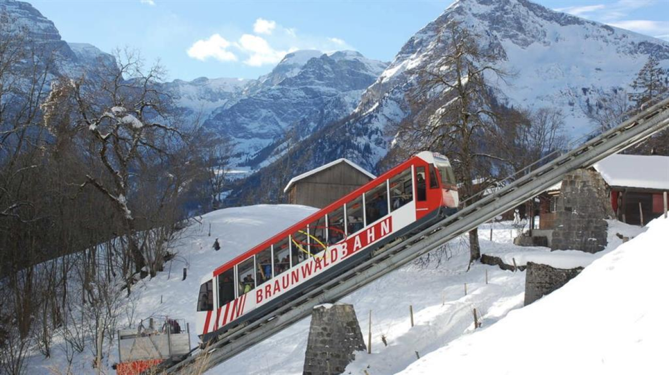 Kostenlos mit der Standseilbahn nach Braunwald